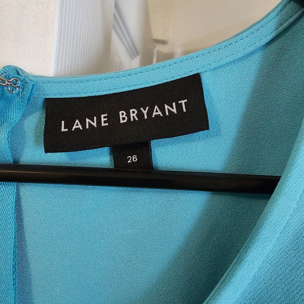 Lane Bryant Bright Turquoise Blouse